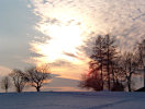 Sonnenuntergang im Winter